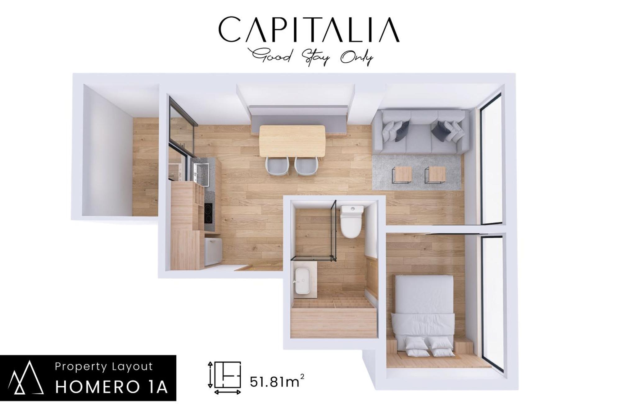 Capitalia - Luxury Apartments - Homero Mexiko-Stadt Zimmer foto